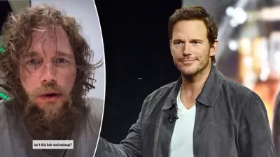 Chris Pratt debuts dramatic new look with fake blood and beard